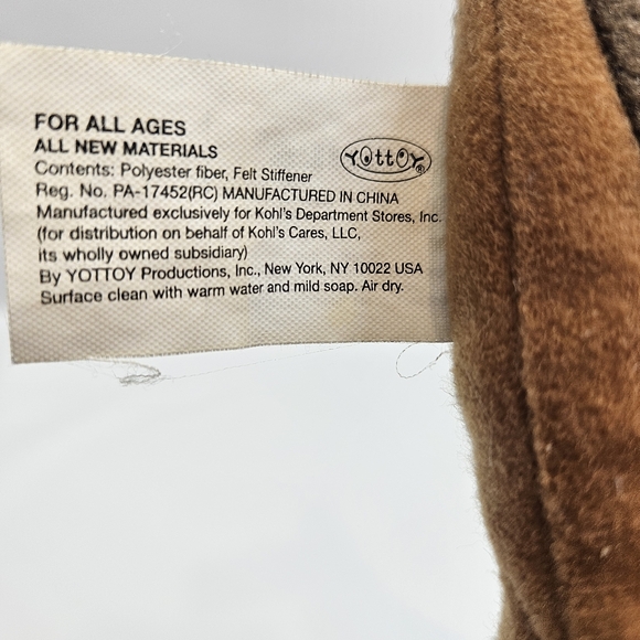 Kohl's Cares Brown Triceratops Dinosaur 13" Plush Golden Books Stuffed Animal - Picture 9 of 10